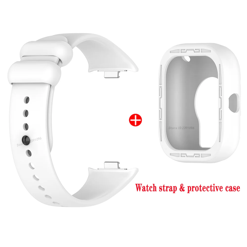 Cinturino in Silicone + accessori per custodia in Silicone per Xiaomi Redmi watch 4 braccialetti SmartWatch cinturini di ricambio per Redmi watch 4