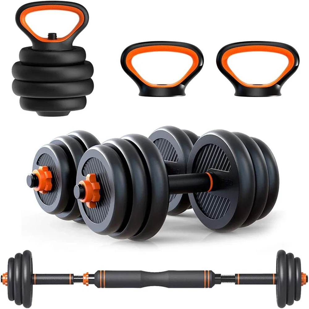 Home Gym Fitness Equipment 4 in 1 Multi-functional Adjustable Dumbbell Barbell Weight Set