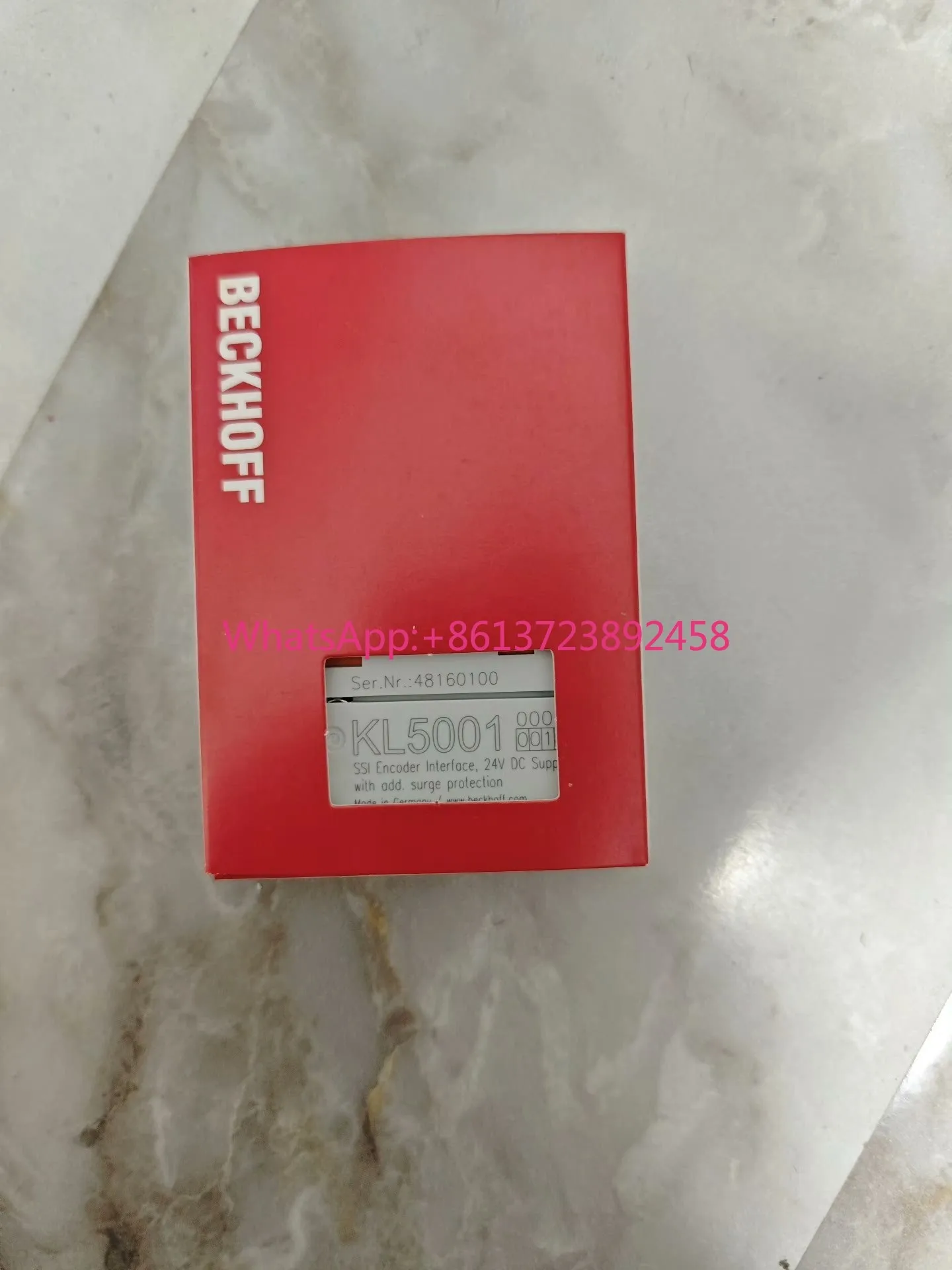 

Beckhoff KL5001-0018 original genuine module, SSI encoder interface, 24V DC power supply, with surge protection