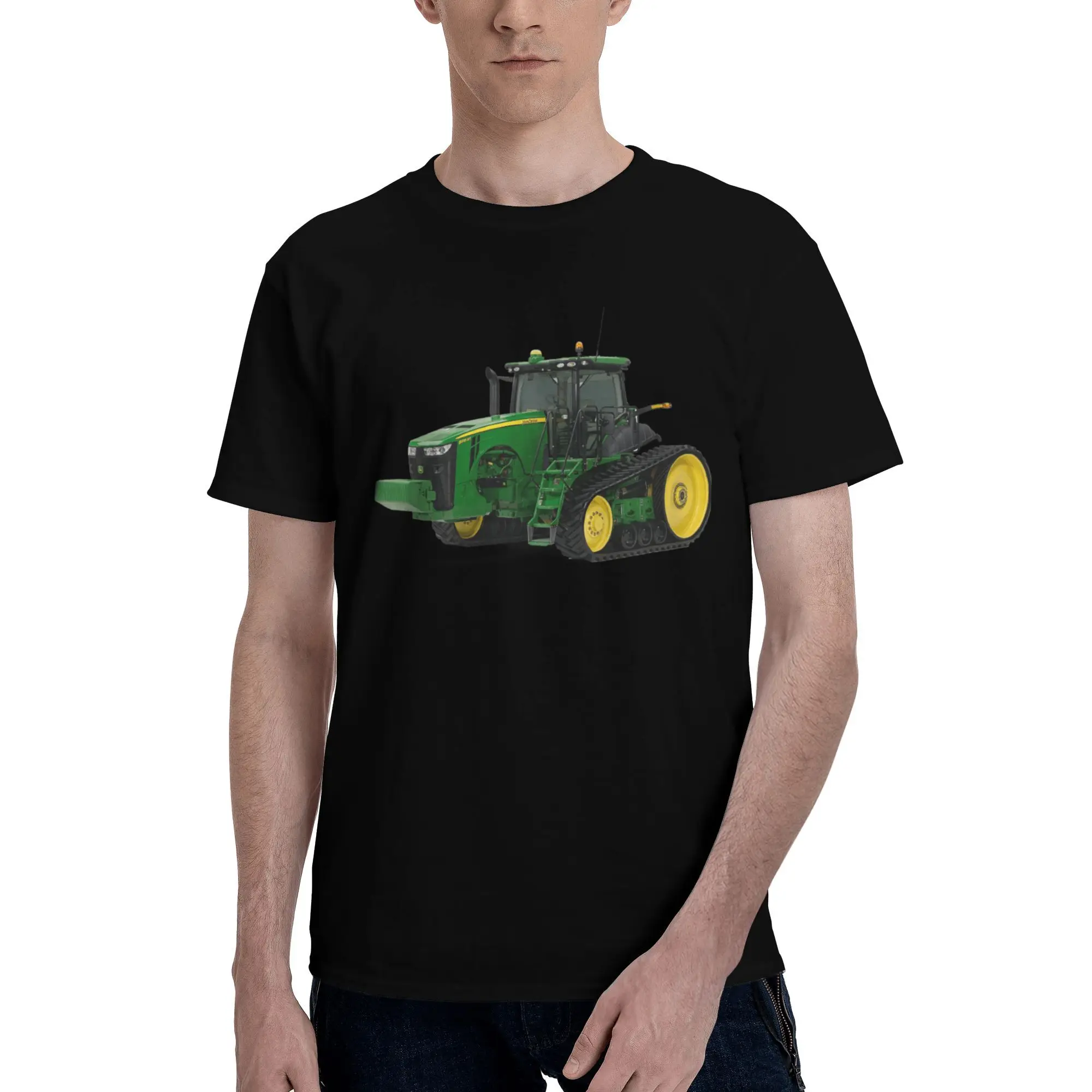 

Custom Tractor T Shirt for Men 100% Cotton Tshirt Casual Tee Short Sleeves Heavy Machinery T-shirt Loose Fit Clothing