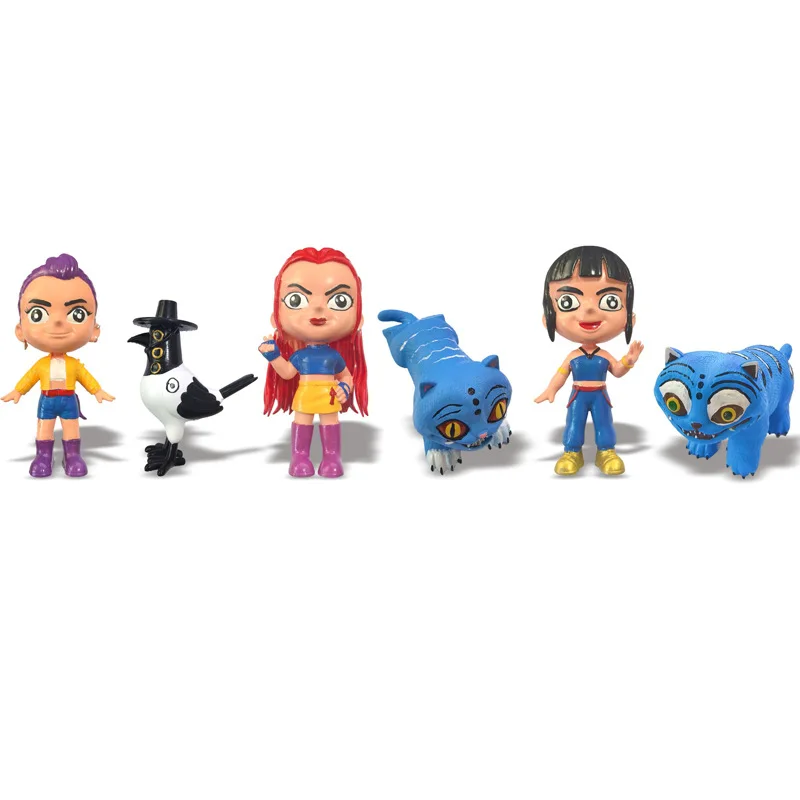Figurki Kpop Demon Hunters Anime Zabawki Figurki Ruchome Stawy Figurka Model Lalki Dekoracja Urodzinowa dla Dzieci Prezent Zabawka