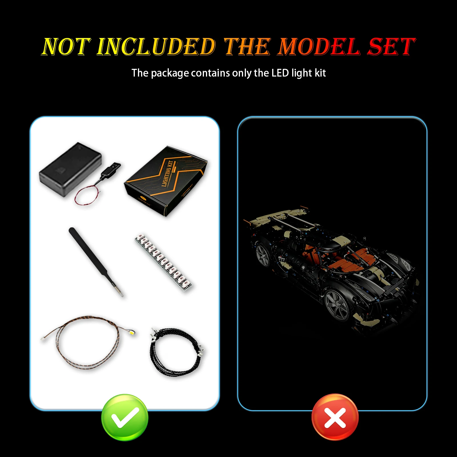 LYBMTWF LED Lighting Kit Compa - огляд і ціна Model Kit Chemistry