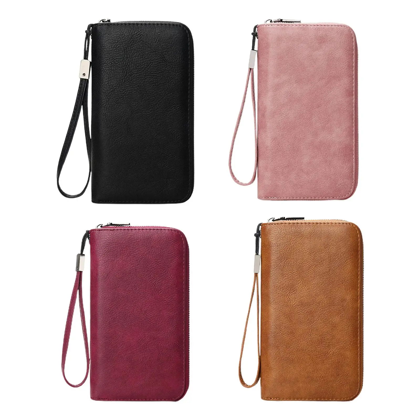 Wallet Purse Zipper Closure Credit Card Holder for Commuting Dating Shopping