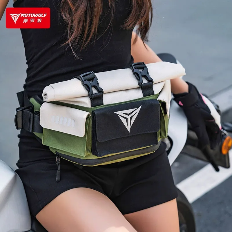 

Men Shoulder Bag Motorcycle Bag Women Backpack Chest For Motorcycle Motorbike Waterproof Waist Bag Accessories Mochila Para Moto