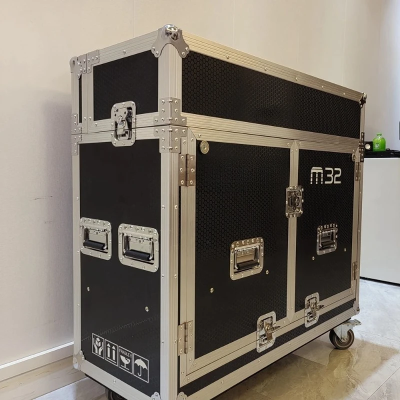 

Самый продаваемый】Кейс для транспортировки Midas M32 | Двухдверный алюминиевый стенд для DJ-усилителя из фанеры