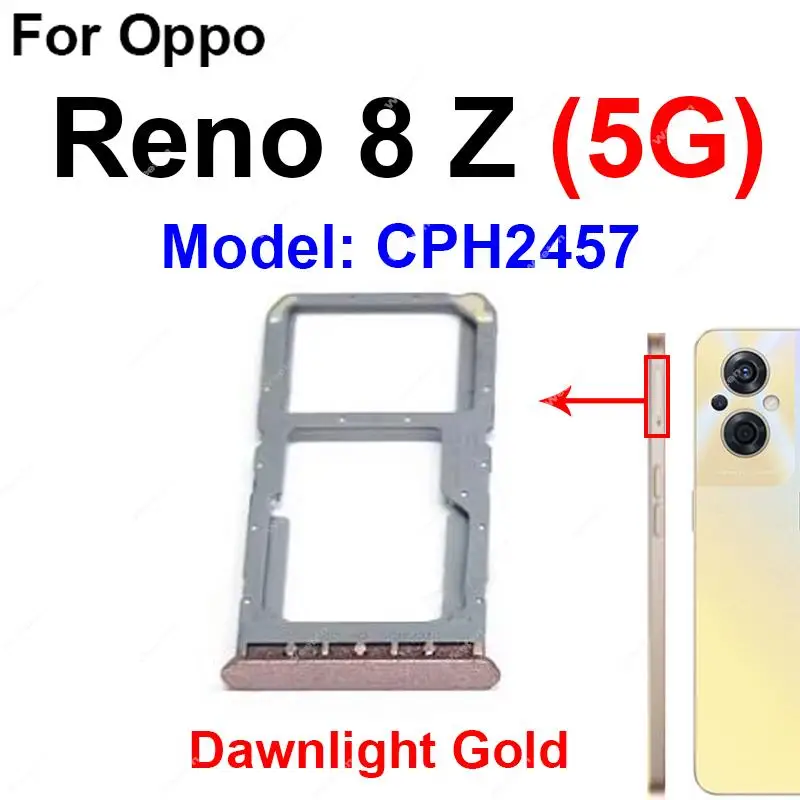 SIM Card Tray For OPPO Reno 8 8 Z Lite Pro Plus 5G SIM Card Tray