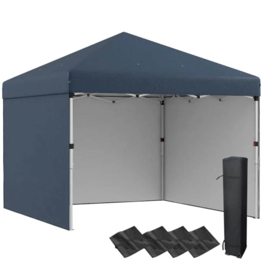 10' x 10' Pop Up Canopy Tent with 3 Sidewalls Carry Bag
