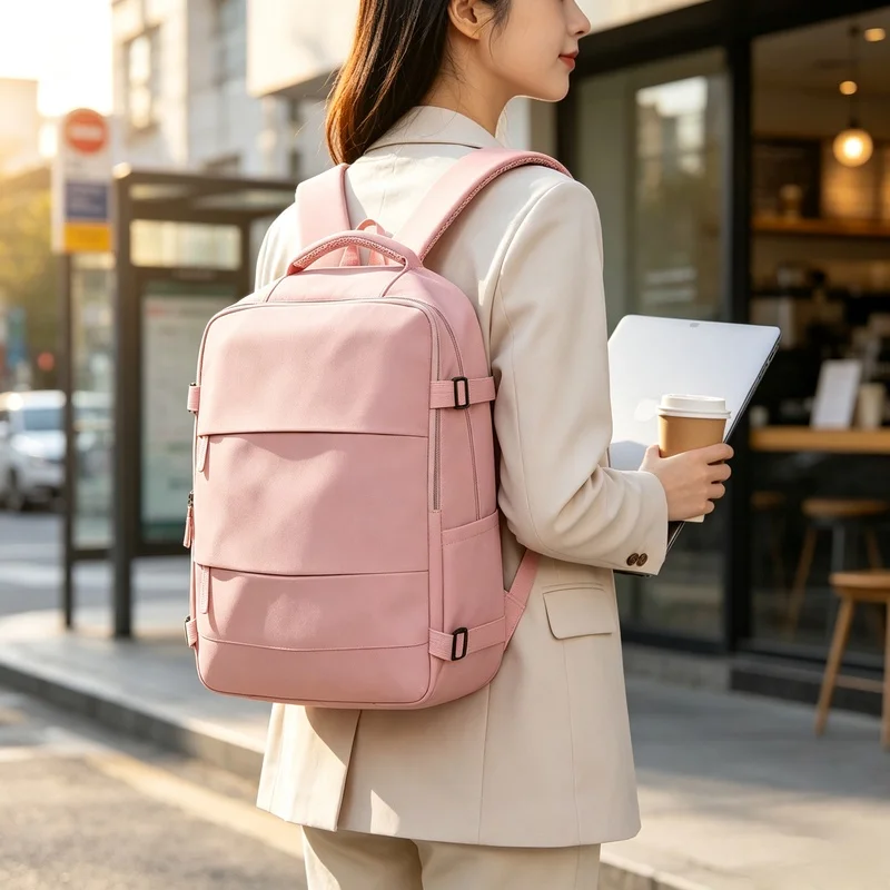 Large‑Capacity Travel Carry‑On Backpack, Durable Wear‑Resistant Business Daypack for Weekend Getaway Short Trips