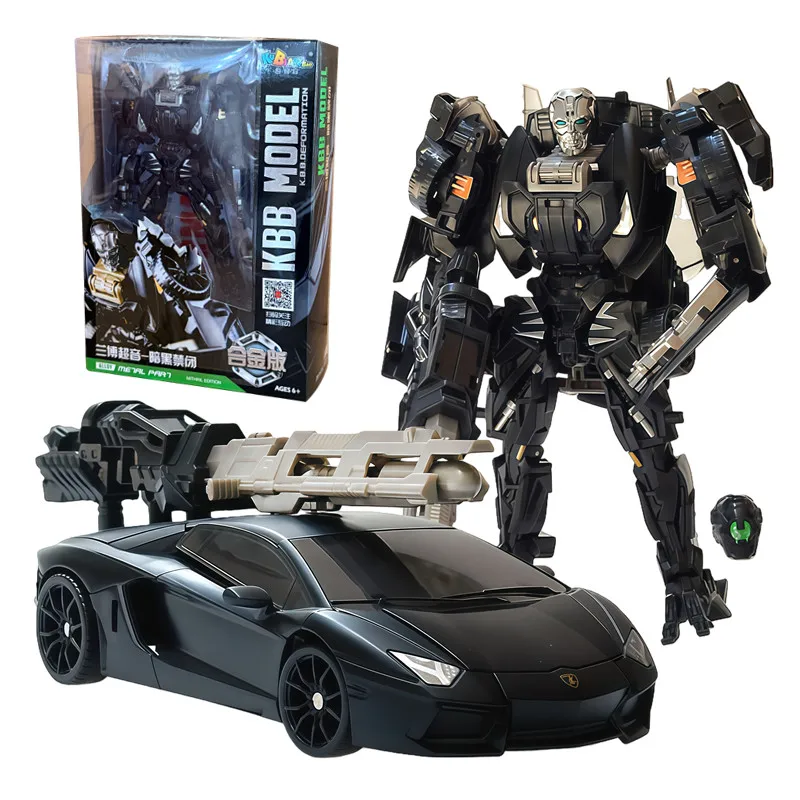 18cm Alloy Transformation Toys Lockdown Action Figure model Lamborghini Car Deformation Robot toy