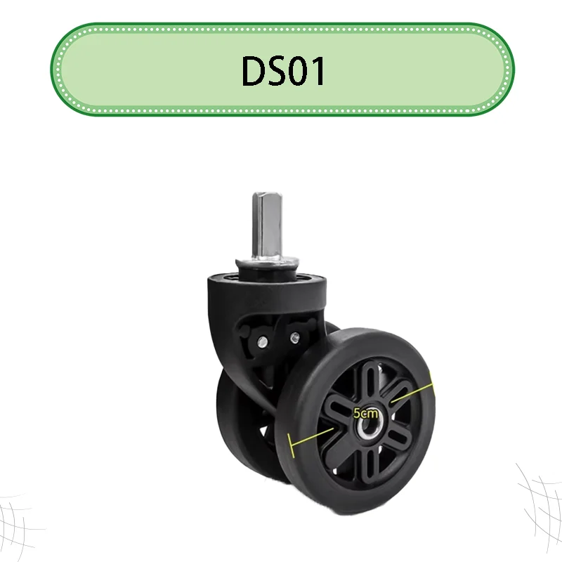 For DELSEY Quiet Luggage Wheels Replacement 360° Rotation TPU Heavy Duty Suitcase Repair Accessories Universal Fit