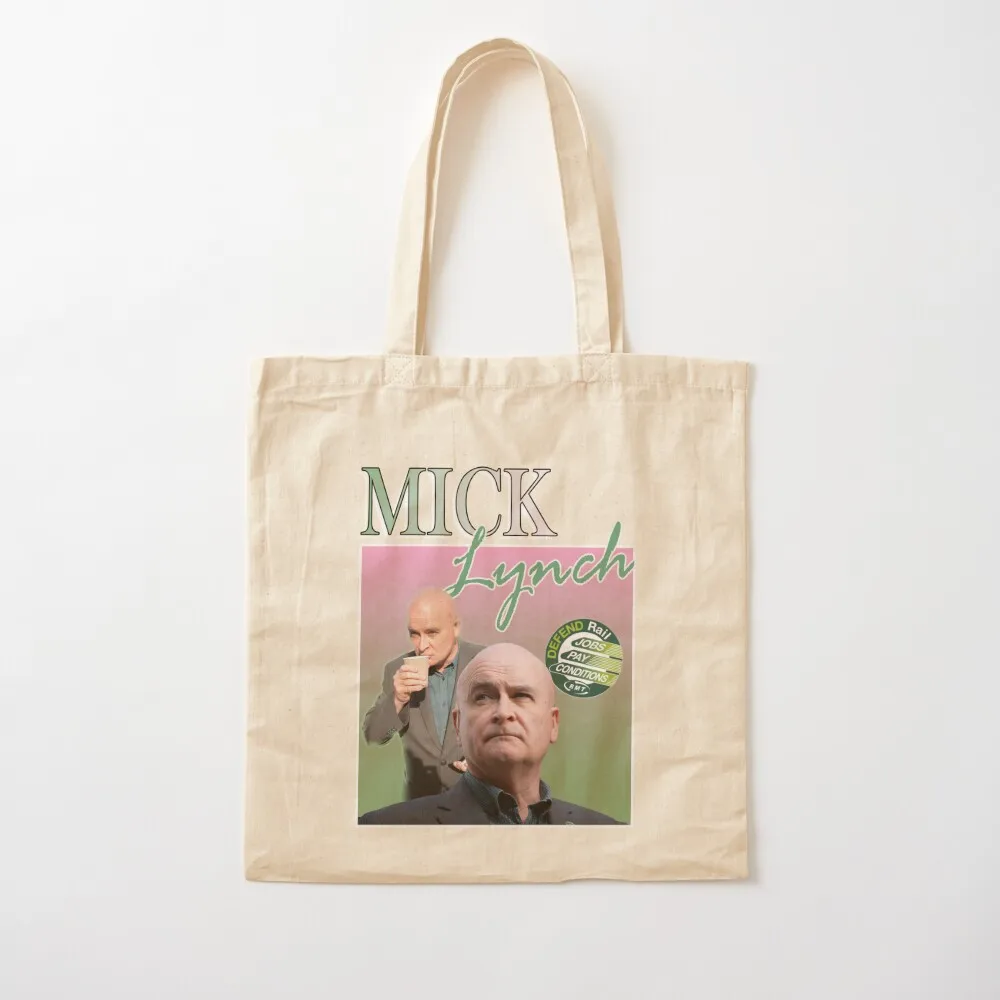 RMT General Secretary Mick Lynch Tote Bag canvas tote hand bag Customizable tote bag