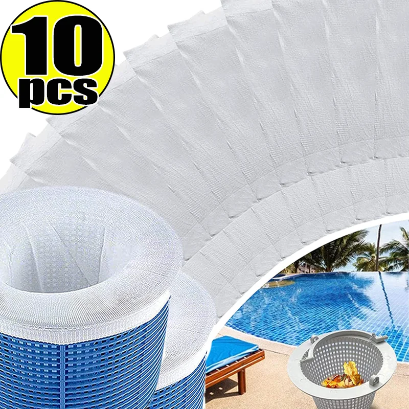 Reusable Pool Skimmer Socks Fine Mesh Filtration Netting Stockings Tear Resistant Skimmer Basket Saver for Pool Pump Filter