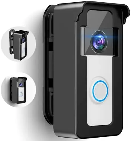 

Anti-theft Video Bracket With 50-130 Degree Adjustment Wireless Doorbell Bracket Modern Design Bracket for Multiple Doorbell