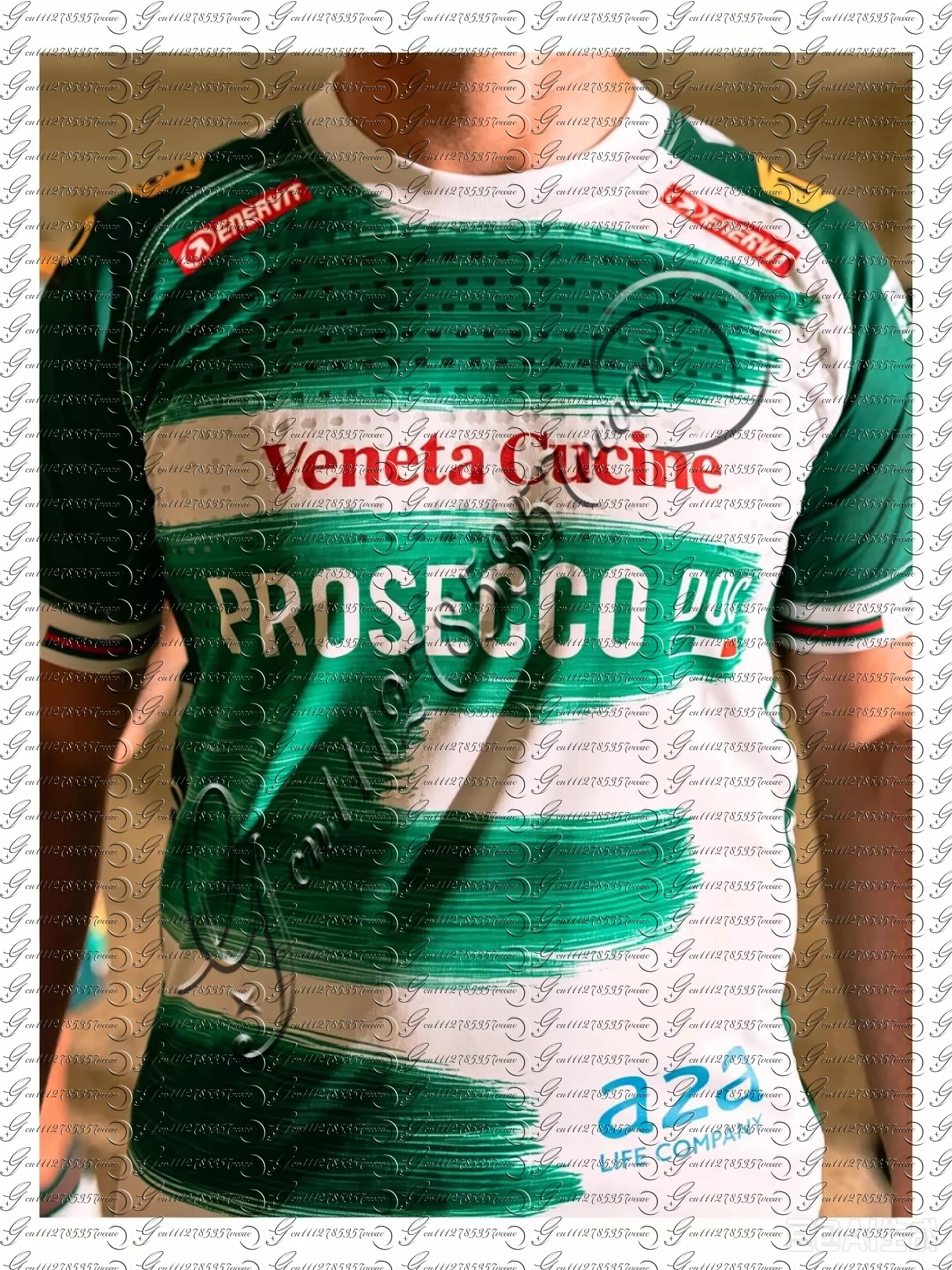 Camiseta de Fútbol para Hombre, Verde y Blanca con Rayas Horizontales, Manga Corta, Transpirable, Secado Rápido, Versión para Fanáticos, Entrenamiento Deportivo