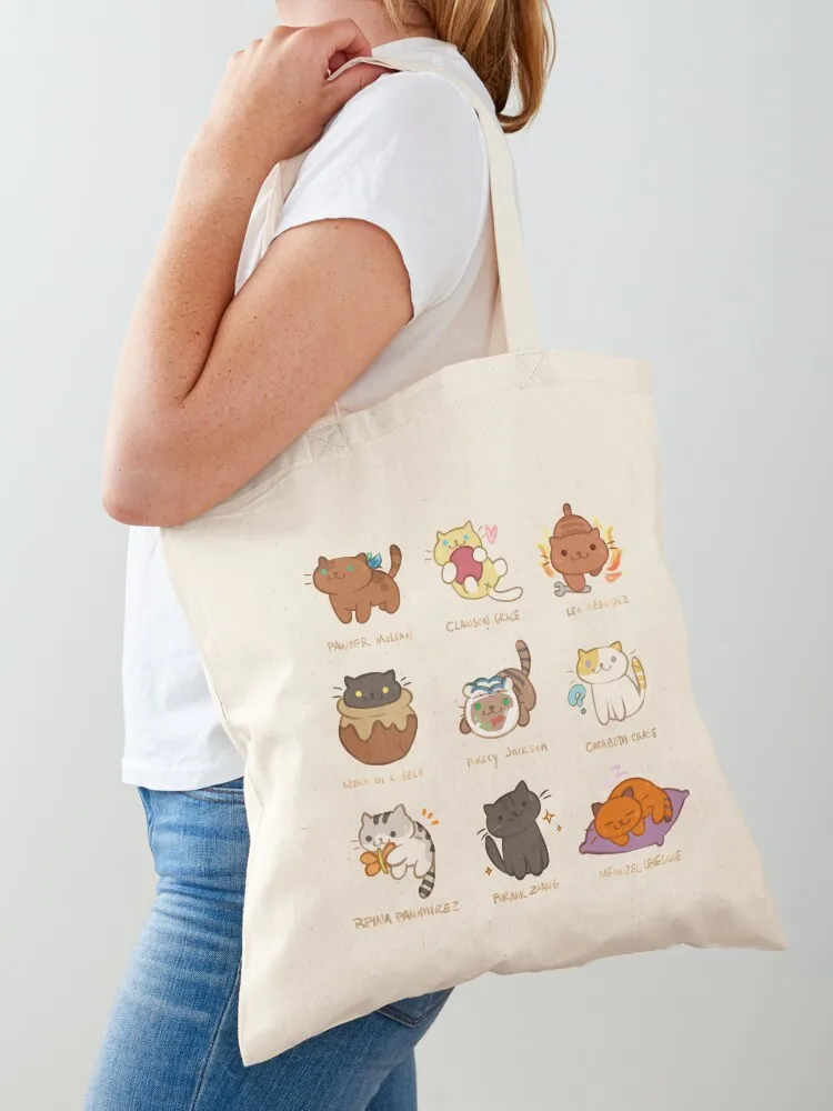 

Purrcy Jackson Tote Bag Women's shopper Canvas stote bag canvas tote bag Shopper handbag