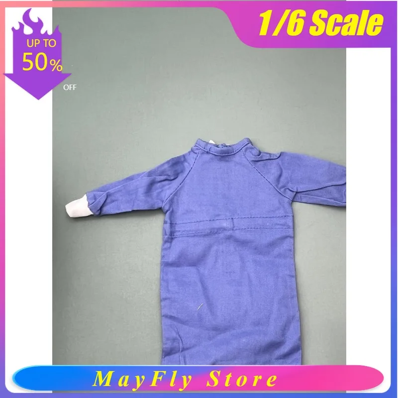 

Масштабная модель солдата 1/6 (мужской/женский), синий халат врача, военная одежда, подходит для фигурок высотой 27 см, аксессуар для тела куклы.