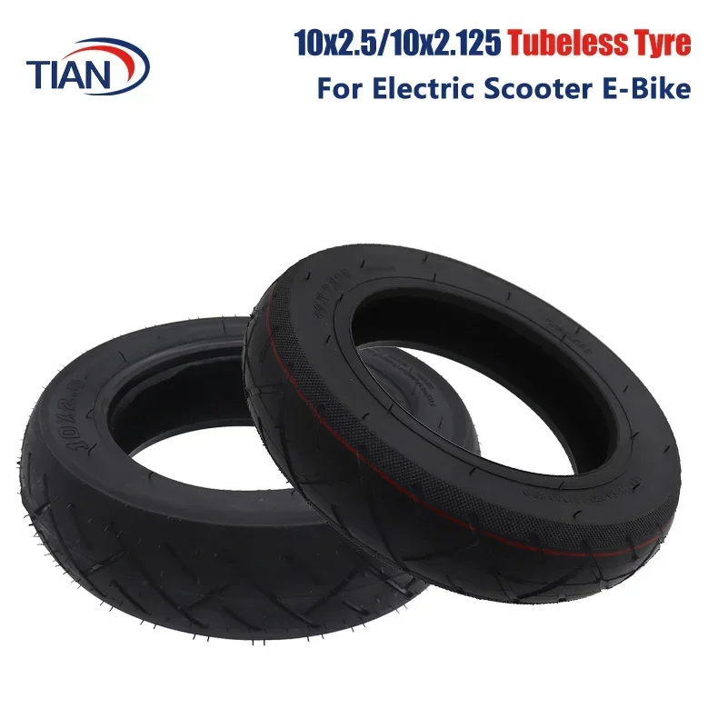 10 Inch 10x2.125 Tire 10X2.50 Tubeless Suitable for 10 Inch Electric Scooter Balance Hoverboard Bike Smart Balance Bike