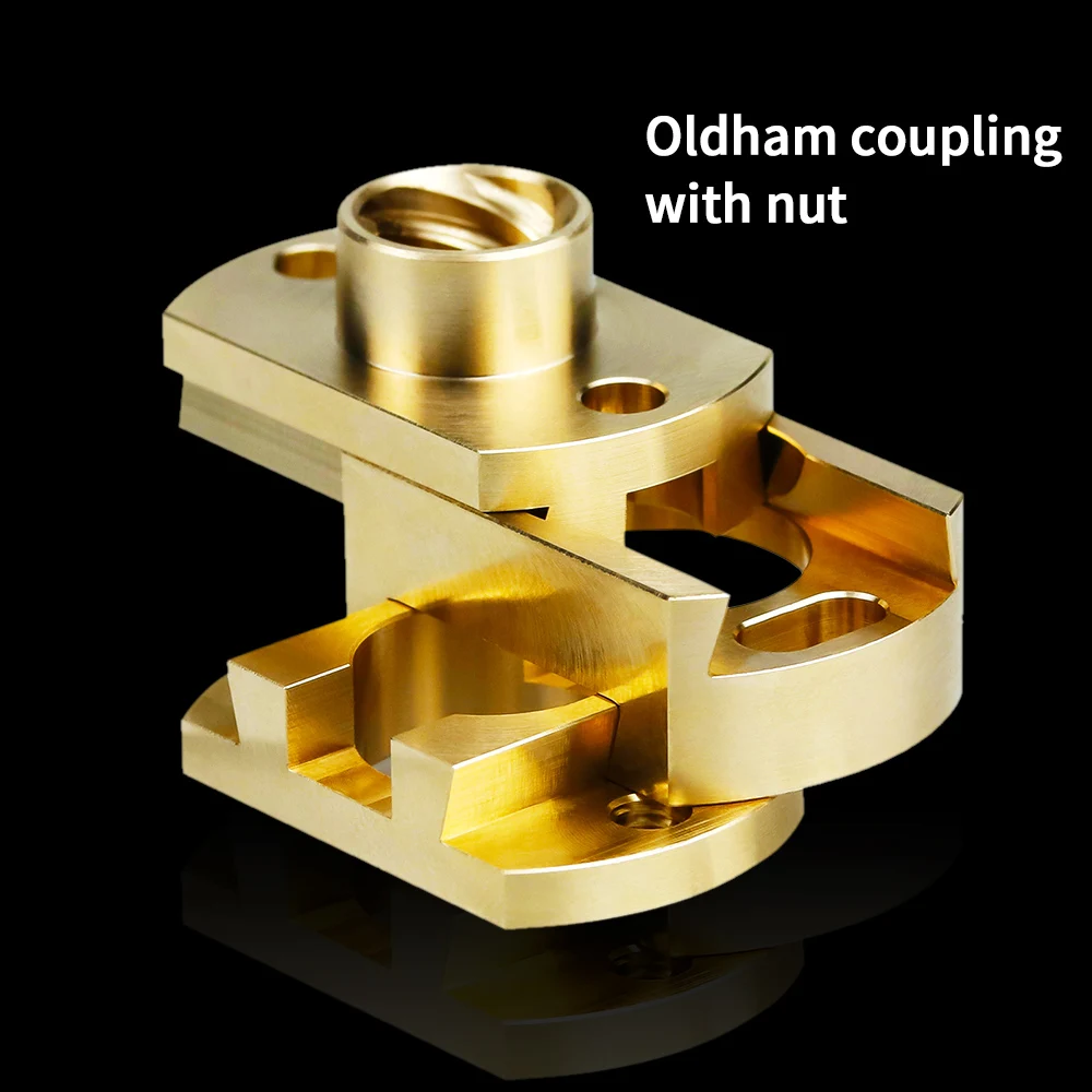 Creativity Oldham Coupling Ender 3 V2 CR10 CR10S Pro T8 Screw Coupler Z-Axis 8mm Brass Lead Screw Hot Bed for 3D Printer Parts