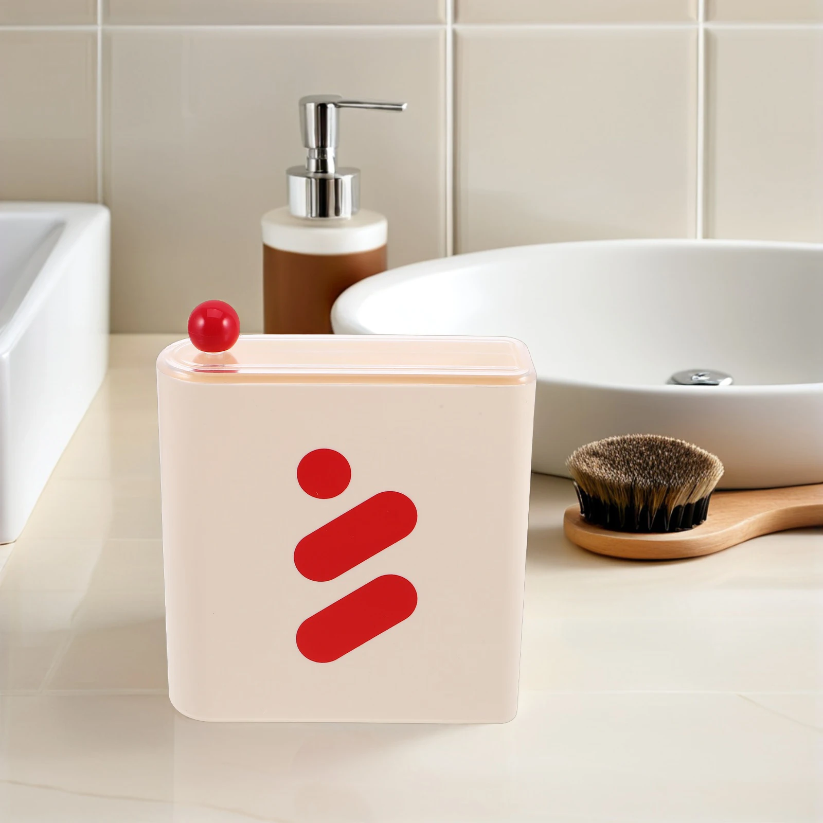 

Facial Mask Waterproof Makeup With Lid Vanity Bathroom Countertop Desktop Holder For Women Small Makeup Storage