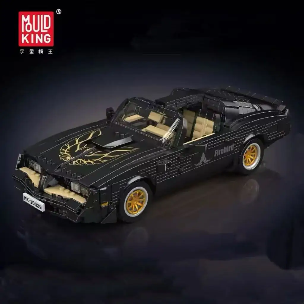 Mould King 10029 Cool Brick House Versatile Creative Firebird Sports Car Model Building Blocks Toy Decoration Gift