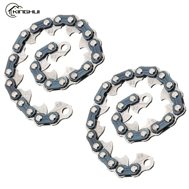 2Pcs 65Mn Trimmer Head Coil Chain Grass Garden Brush Cutter Chain Grass Brushcutter For Trimmer Head Lawn Mower Garden Tool