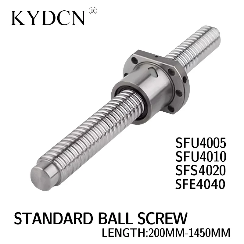 

SFU4005 SFU4010 SFS4020 SFE4040 Ball screw Length 200-1450mm single-nut ball screw