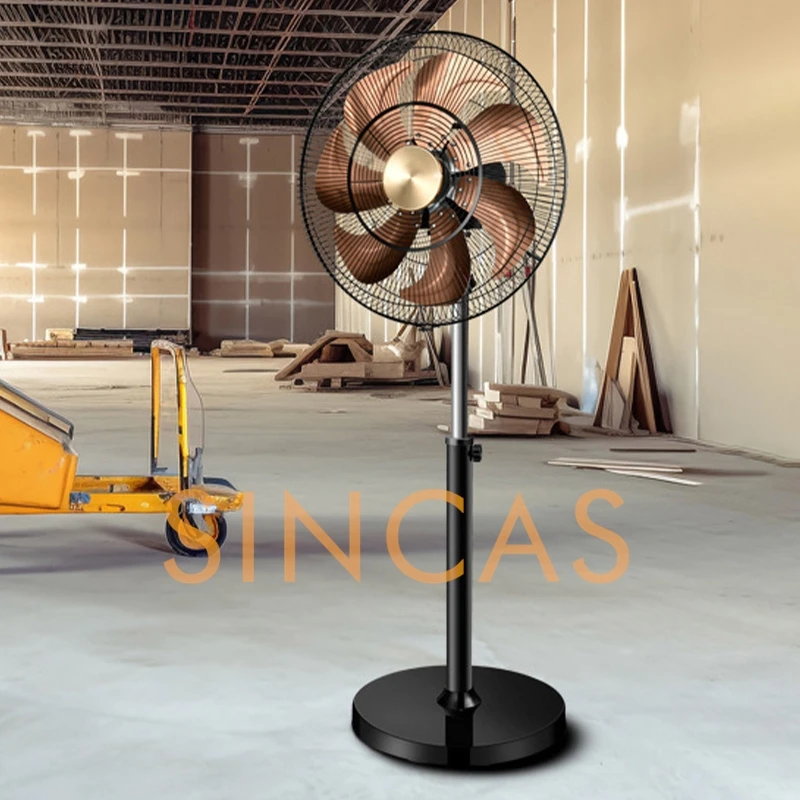 18-inch Oscillation Commercial Floor Fan High-Velocity Industrial Airflow Aluminum Blades Wide Heavy-Duty Warehouses Offices