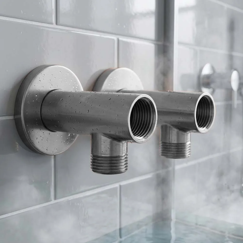 Copper Shower Bracket for Wall Mounting with Screws Compatible with 4 Inch or 6 Inch Standard Shower Hose Threads