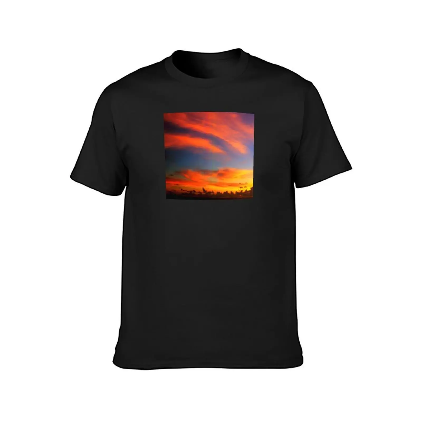 Tahiti South Pacific Sunset Art Photo T-Shirt plain boys whites summer tops mens plain t shirts