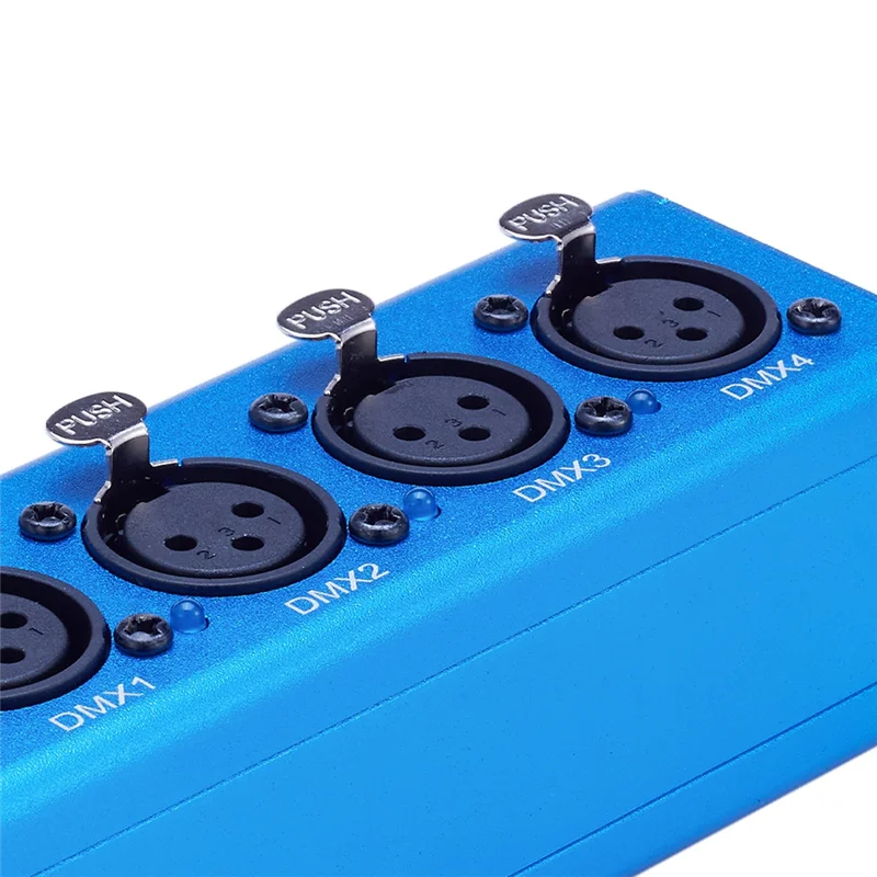 ABGN MA2 Совместимый Artnet MINI DMX512 Ethernet-контроллер освещения Интерфейс 4 Universe 2048 для диско-систем Синий