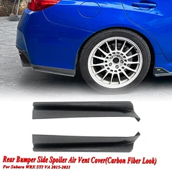 스바루 WRX STI VA 2015 2016 2017 2018 2019 2020 2021 용 2PCS 자동차 후면 사이드 코너 스플리터 랩 스포일러 카나드