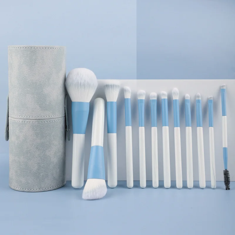 12Zhihuayang Qingkong Beginners Full Set Soft Bristle Powder Eyeshadow Brush Beauty Makeup Tools