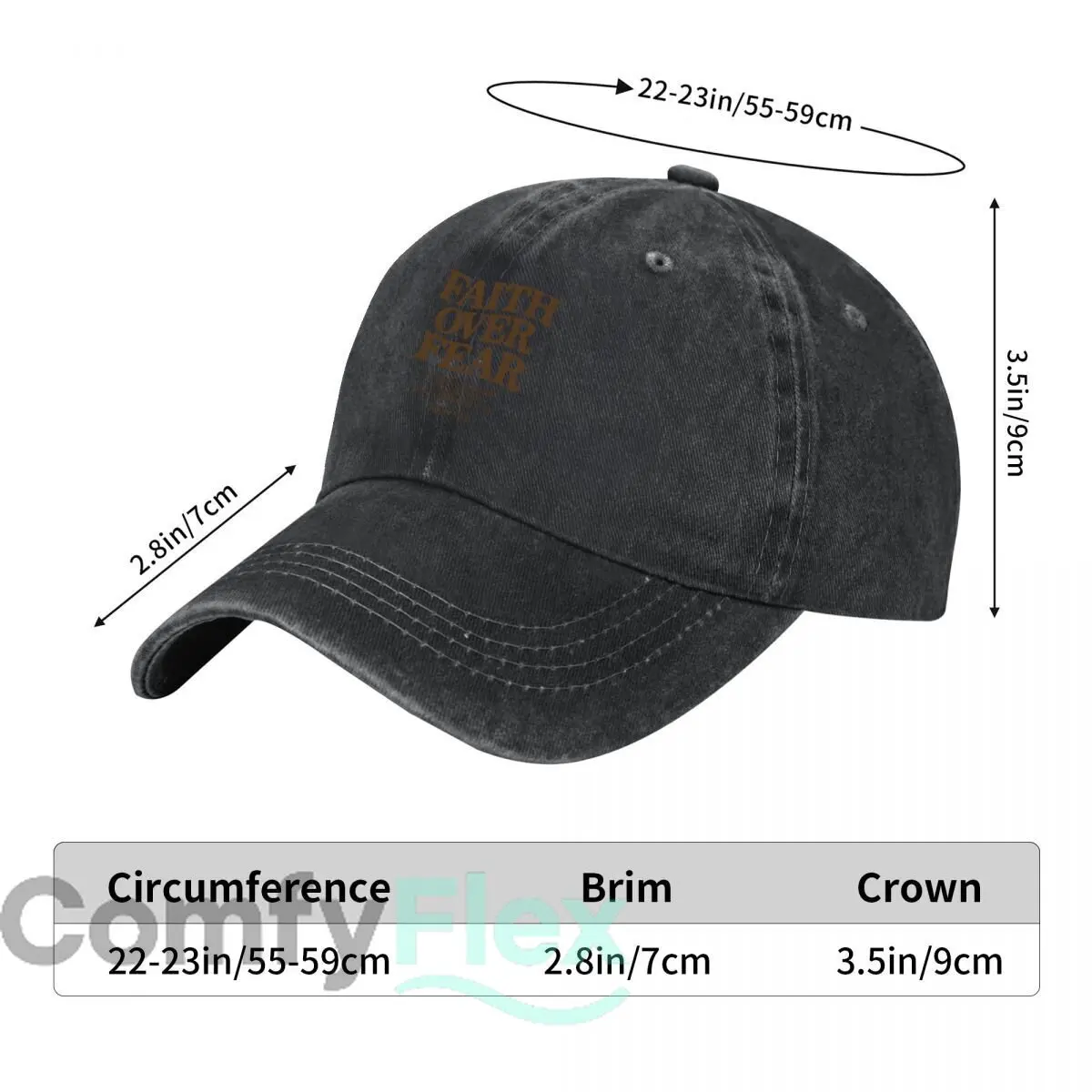 Faith Over Fear The Lord Is On My Side Psalm One Hundred Eighteen Six New Vintage Washed Cotton Baseball Cap Sun Hats
