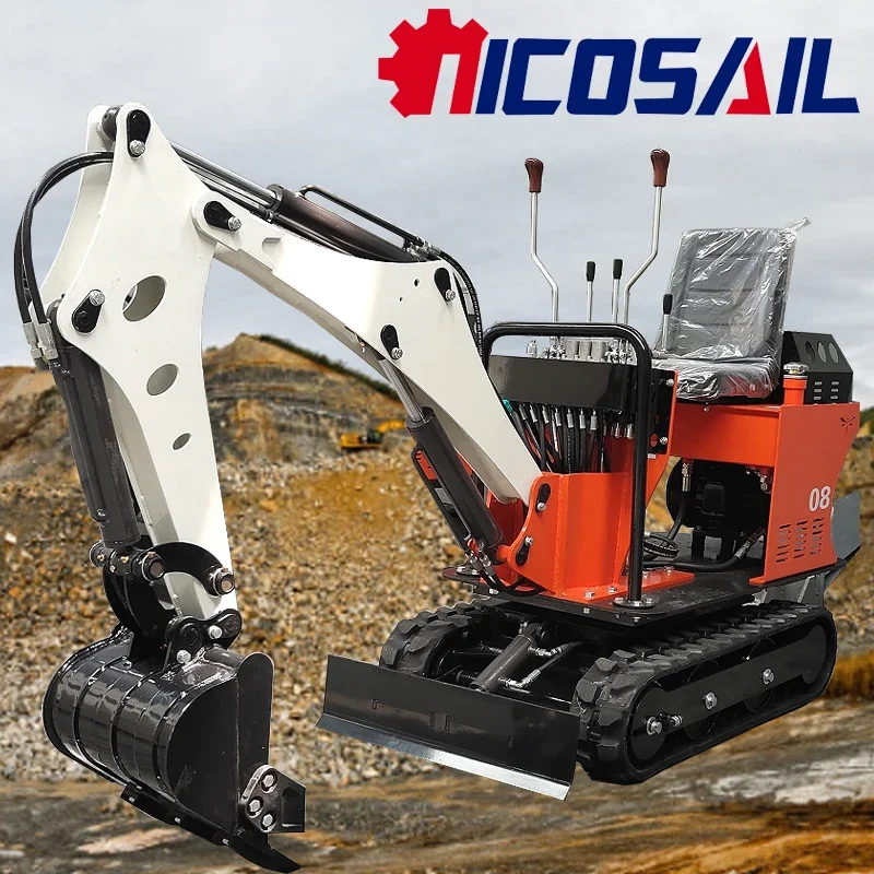 

NKS Customized 0.8 Ton For Sale Hydraulic Crawler EPA Mini Excavator Small Digger Prices China Factory Mini Excavators Color