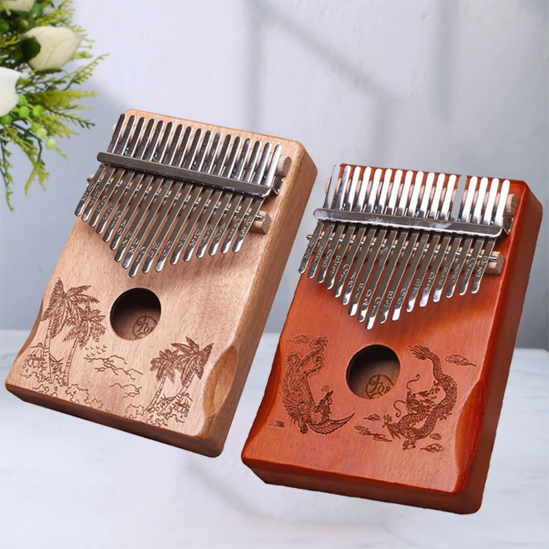 Professional17 Keys Thumb Piano Calimba Tuned and Shipped Portable Kalimba Beginner\'s Malimba Birthday Festival Gift