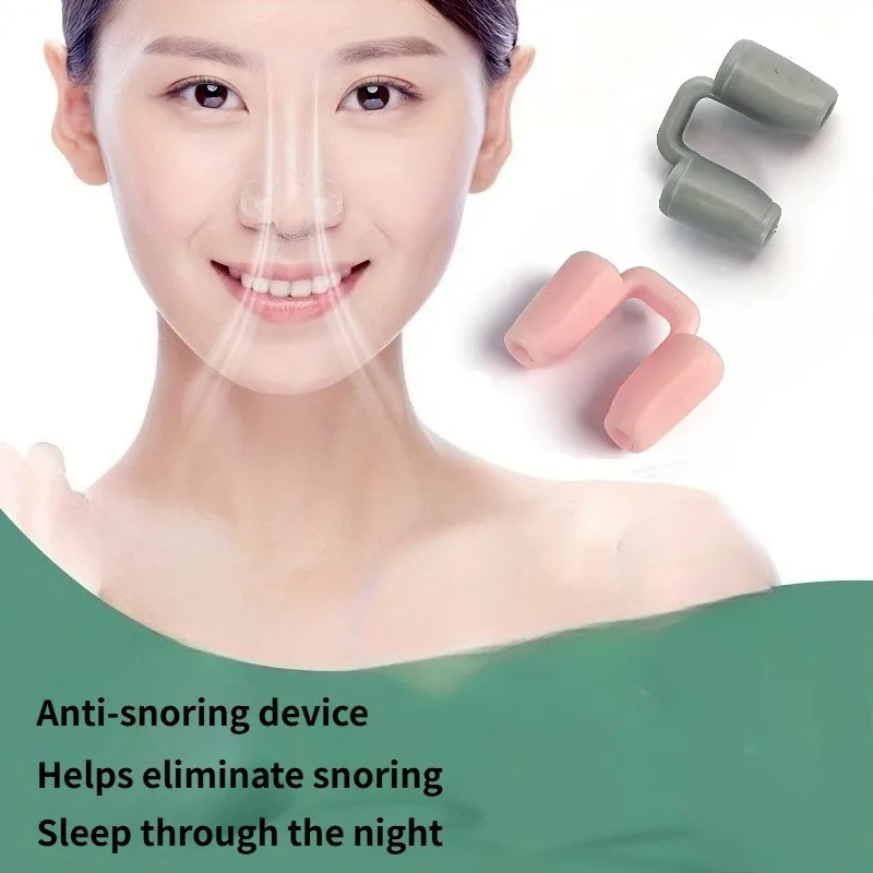 Super soft silicone anti-snoring nose clip, painless nasal dilator, improves airflow,  ideal sleep aid for men and women
