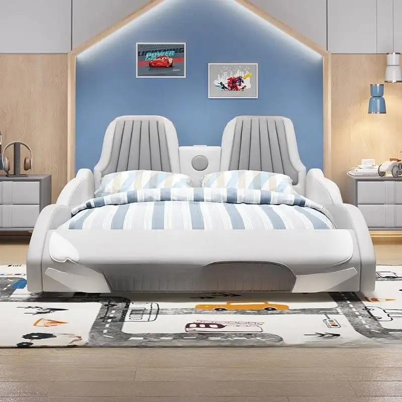 سرير أطفال بسيط من الدرابزين، تصميم فاخر ورخيص، سرير أطفال فردي مخصص حديث من Lettino Per Bambini أثاث منزلي #2