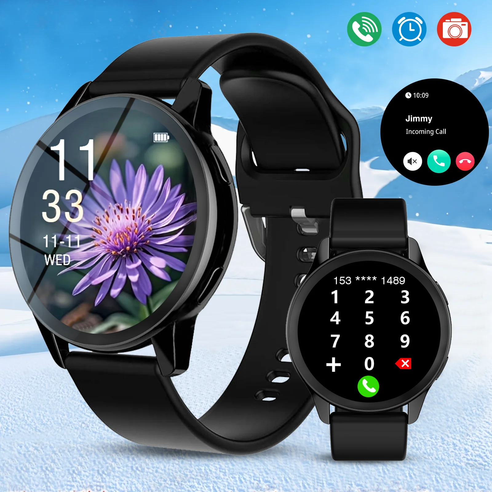 

Latest Smart Watch, Premium Touchscreen, with Call Reminder/Multi-Dial/Multi-Sports Mode,Christmas/New Year/Birthday Watch Gift