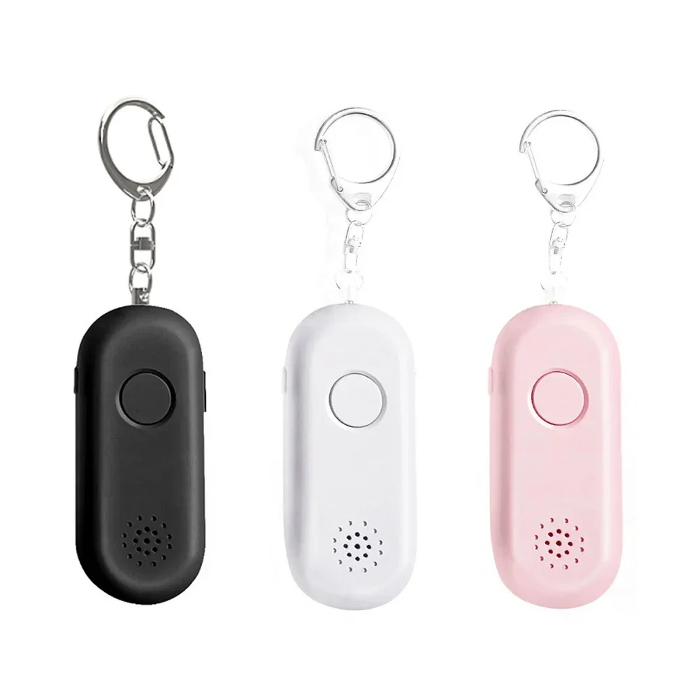 Personal Security Puller Alarm 120DB W/ Keychain SOS Emergency Self-defense Women Protection Olderly Pull Ring Siren USB Charge
