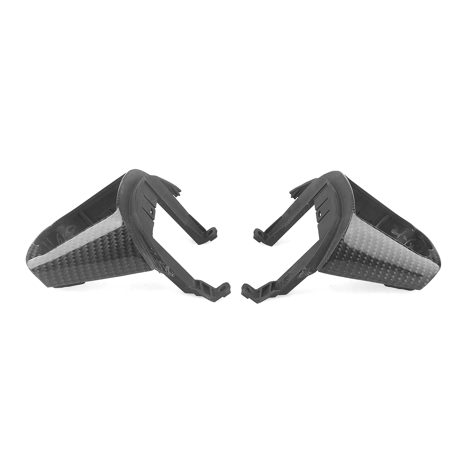 

Pop Pop Carbon Fiber Inner Steering Wheel Switch Panel Frame Cover Trim For Kia Stinger