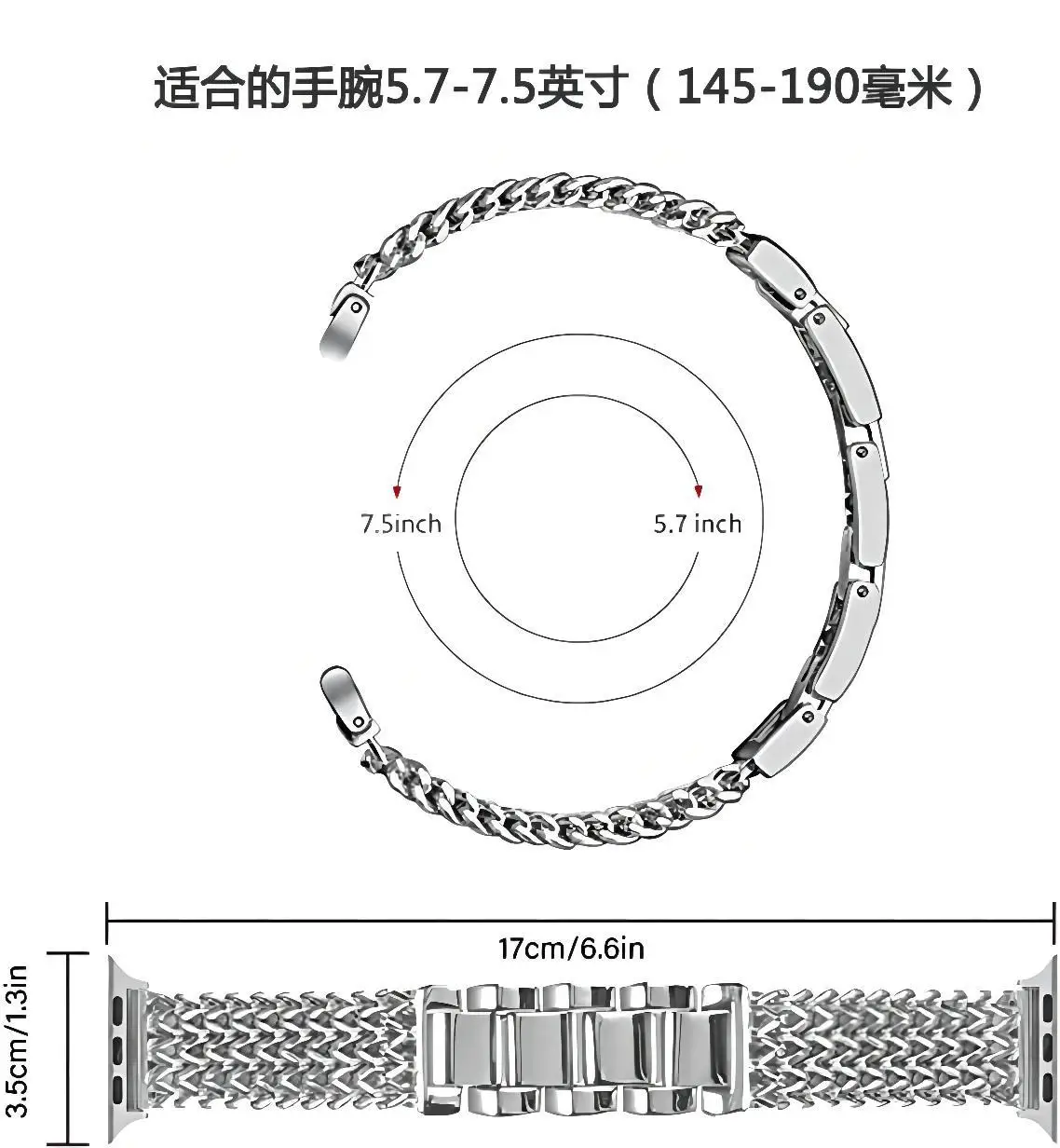 Van Toepassing Op Apple Horloge Band Iwatch Se1-8 Rvs Ketting Type Kleine Geurende Horloge Band