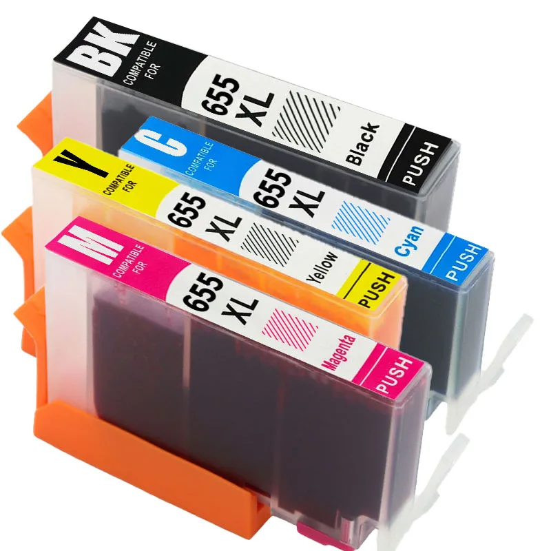 655 655XL Ink Cartridge For HP DeskJet 3525 4615 4625 5525 6520 6525 6625 Printer