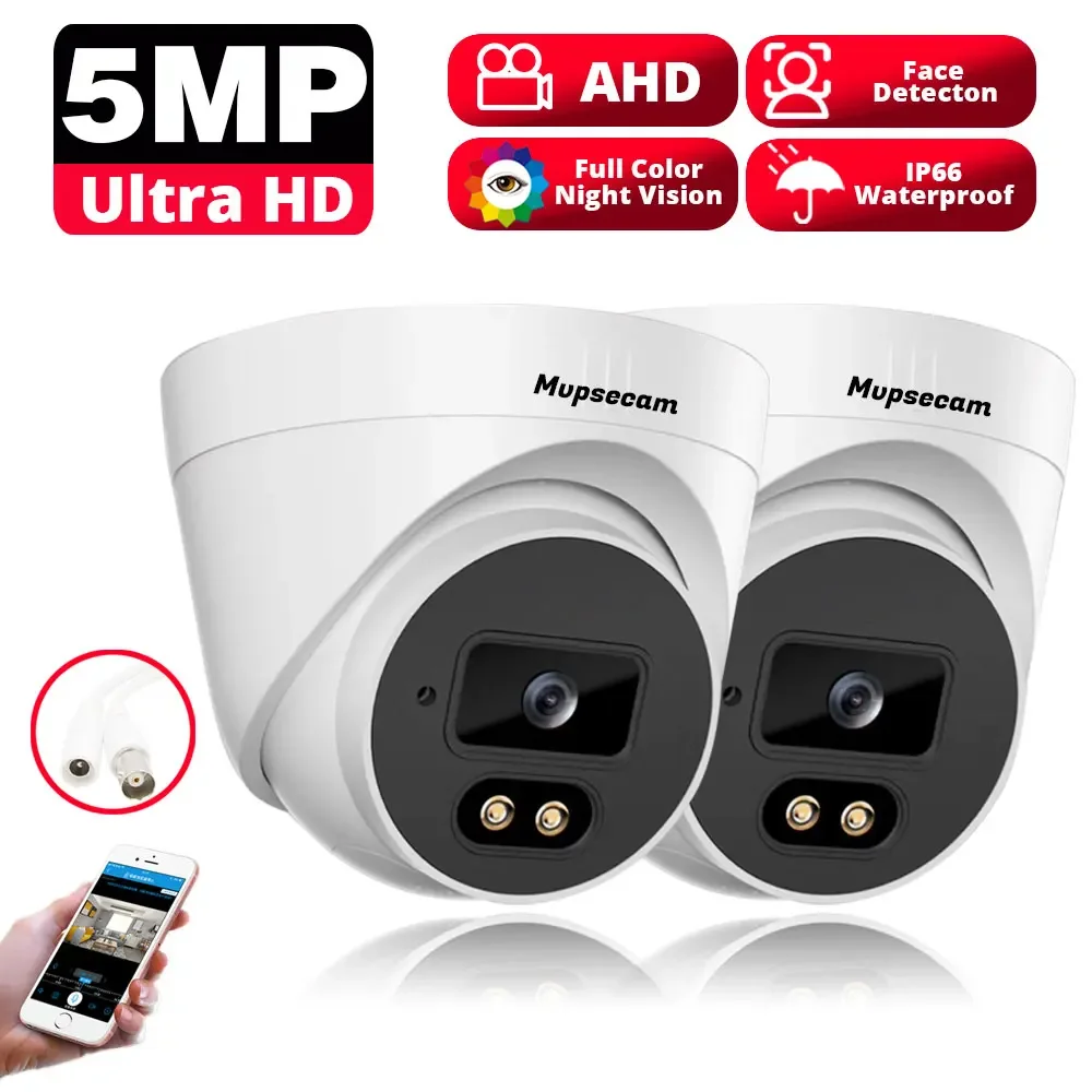 

5MP AHD Dome CCTV Camara 180 Degrees Vandal Proof Home HD Video Surveillance Cameras Color Night Vision Security AHD Camera