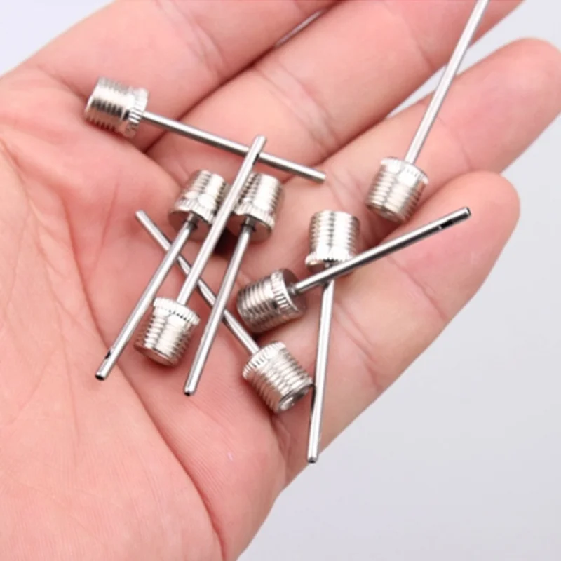 10/20Pcs Ball Air Needle Stainless Steel Pump Pin Basketball Inflating Pump Needle Football Inflatable Air Valve Adaptors Nozzle