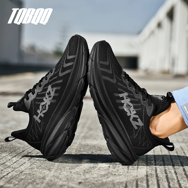 Carbon Plate Air Cushion Running Shoes for Men Soft Chunky Sneakers Women Daily Commuting Shoes Outdoor Casual Walking Shoes image 4