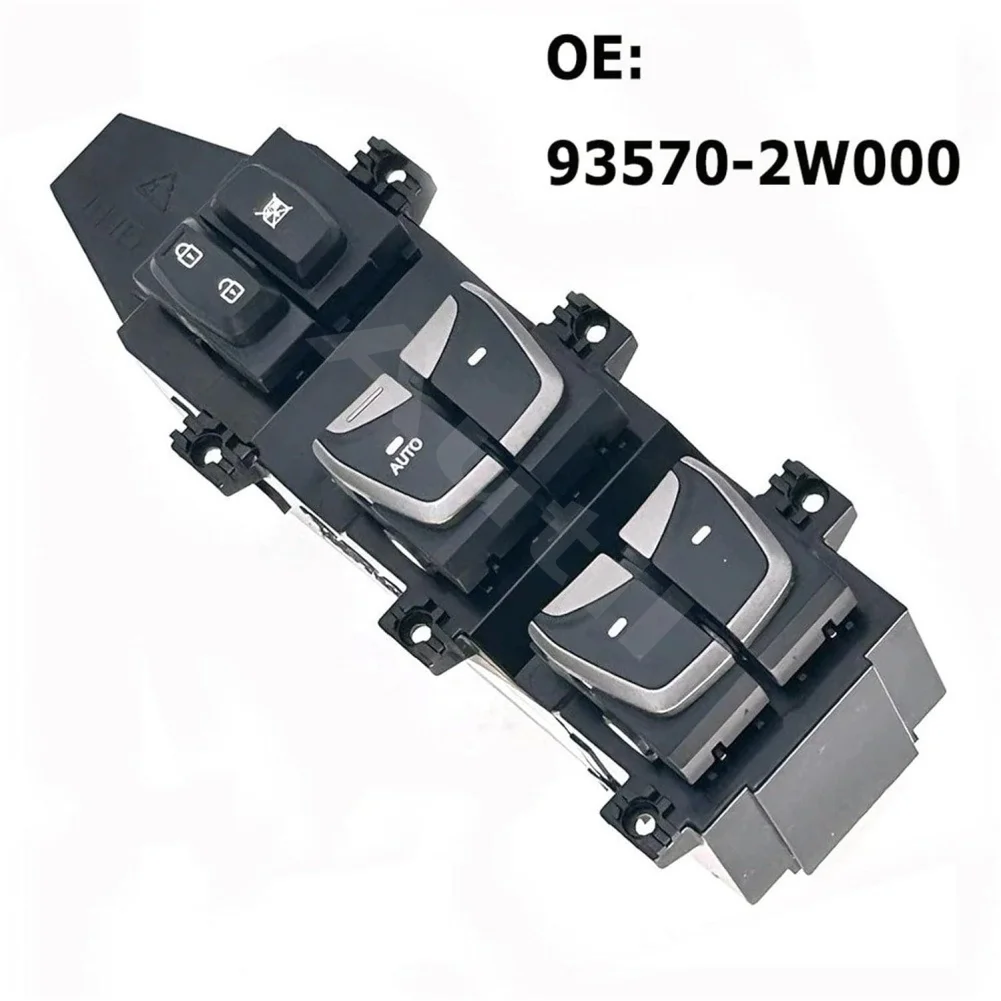 93570‑2W000 Front Left Master Power Window Control Switch for Hyundai Santa Fe IX45 DM 2013‑2016 Electric Glass Lifter Button