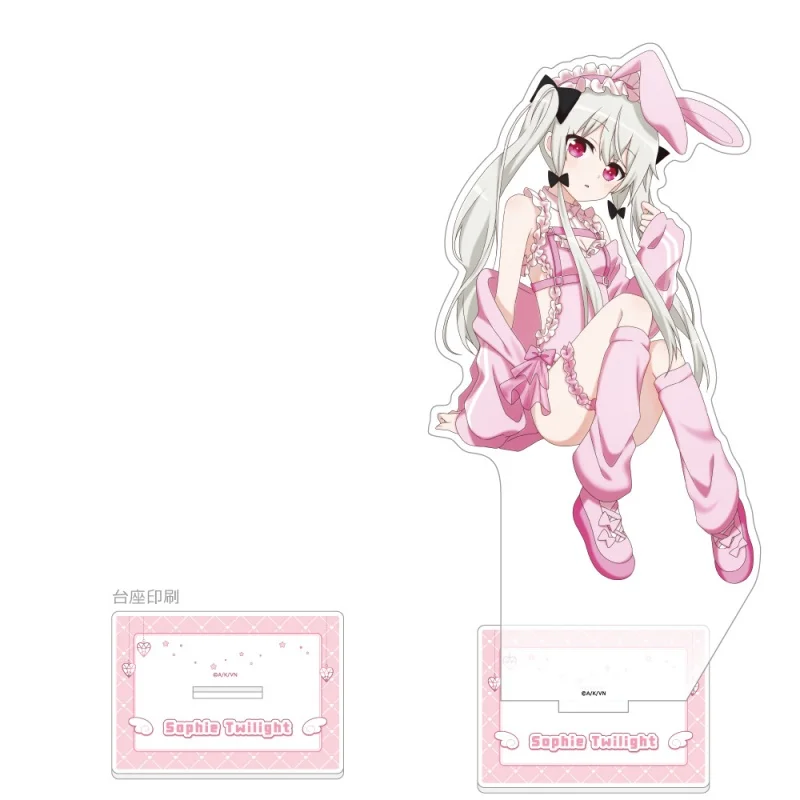 Ms. Vampire Who Lives in My Neighborhood Anime Sophie Ellie Acrylic Figure Stand Plate Cosplay Prop Decor Cartoons Keychain Gift