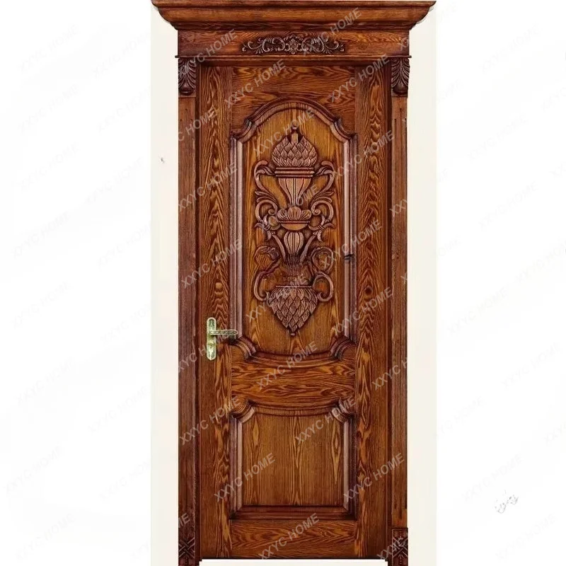 XXCustomization Carving Hotel Solid Wood Interior Door Design Professional Factory Custom Interior Wood Door