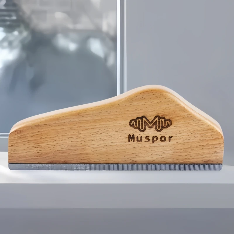 Muspor 6-Inch Fret Leveling File with Hardwood Handle Single-Cut Teeth for Smooth And Fast Guitar Fret Dressing And Repair Tool