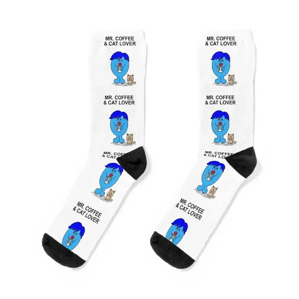 

Mr. Coffee and Cat Lover Socks christmass gift gift summer floral Socks Female Men's